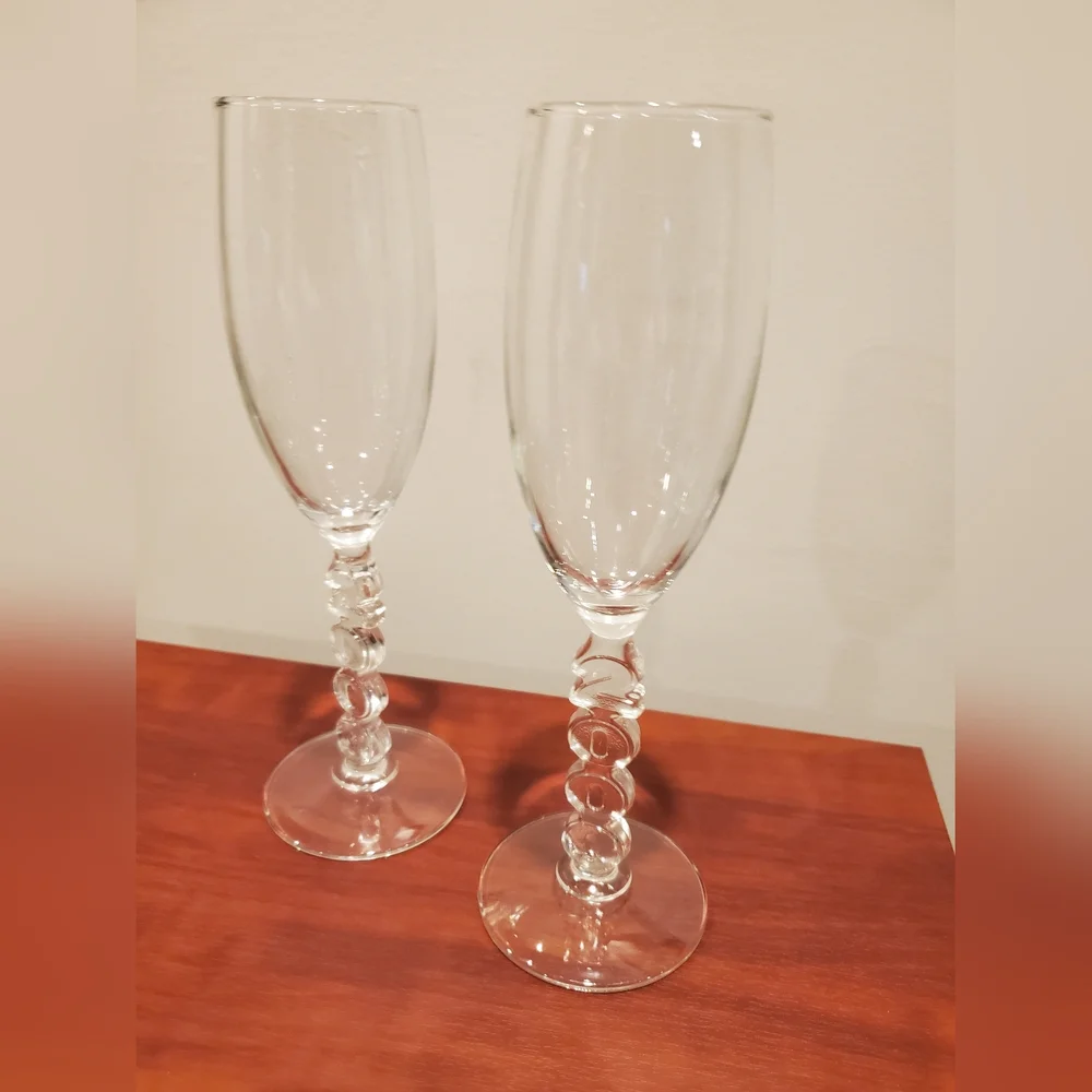 Millenium Champagne Glasses - set of 2